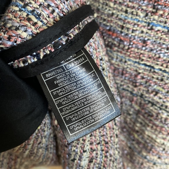 Cupcakes & cashmere cantor tweed multicolor jacket Sz xs nwt - Picture 8 of 9